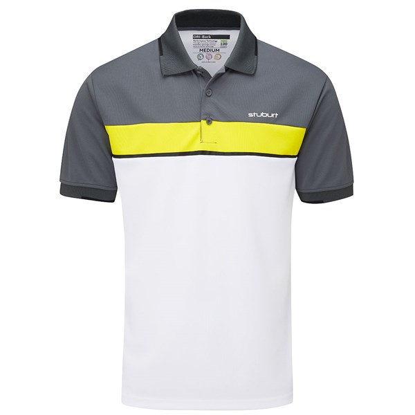 Stuburt Mens Active-tech Coal Polo Shirt