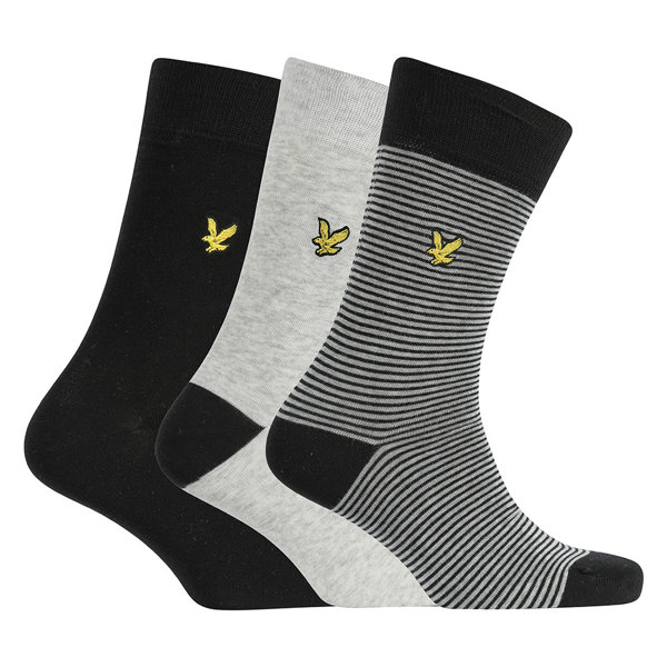 Lyle and Scott Mens Scotty Stripe Socks (3 Pairs)