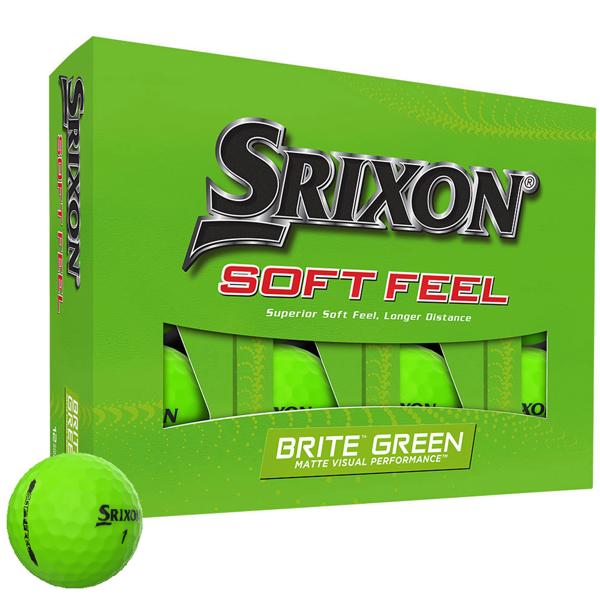 Srixon Soft Feel Brite Green Golf Balls (12 Balls)