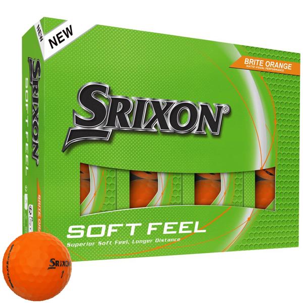 Srixon Soft Feel Brite Orange Golf Balls (12 Balls) 2025