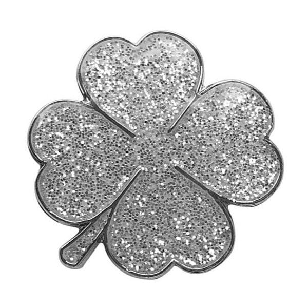 silver clover golf ball marker 1