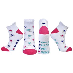 Ladies Wine Golf Socks