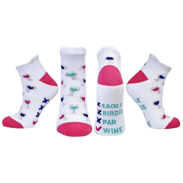 Ladies Wine Golf Socks