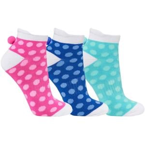 Surprizeshop Ladies Cushioned Pom Pom Golf Socks