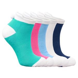 Surprizeshop Ladies Multi Coloured Pom Pom Golf Socks