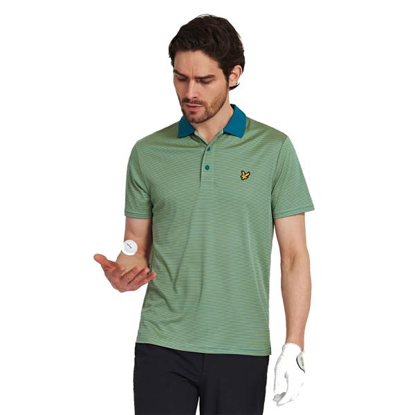 Lyle and Scott Mens Microstripe Polo Shirt