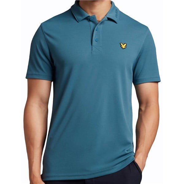 Lyle and Scott Mens Collar Logo Technical Polo Shirt