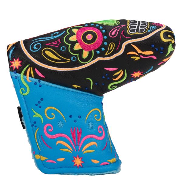 CMC Design Sugar Skull Neon Putter Headcover