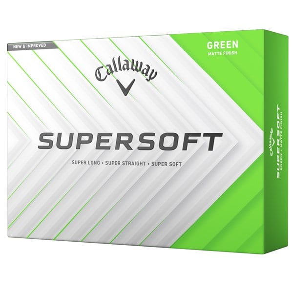 Callaway SuperSoft Matte Green Golf Balls (12 Balls) 2025