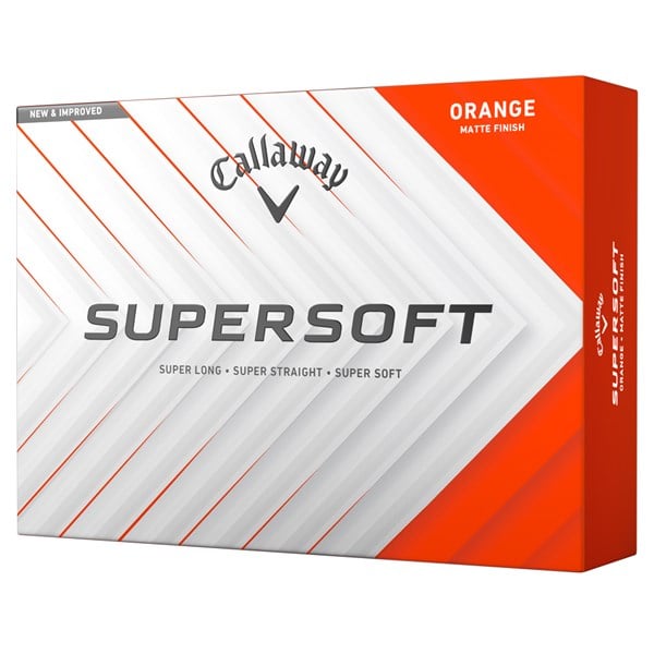 Callaway SuperSoft Matte Orange Golf Balls (12 Balls) 2025