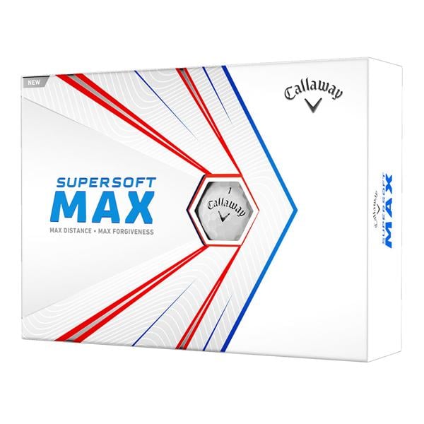 Logo Overrun - Callaway Supersoft Max White Golf Balls (12 Balls)