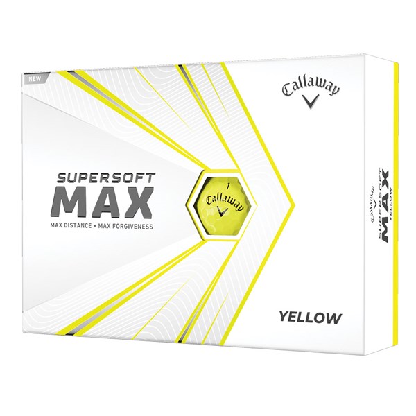 Callaway Supersoft Max Yellow Golf Balls (12 Balls)