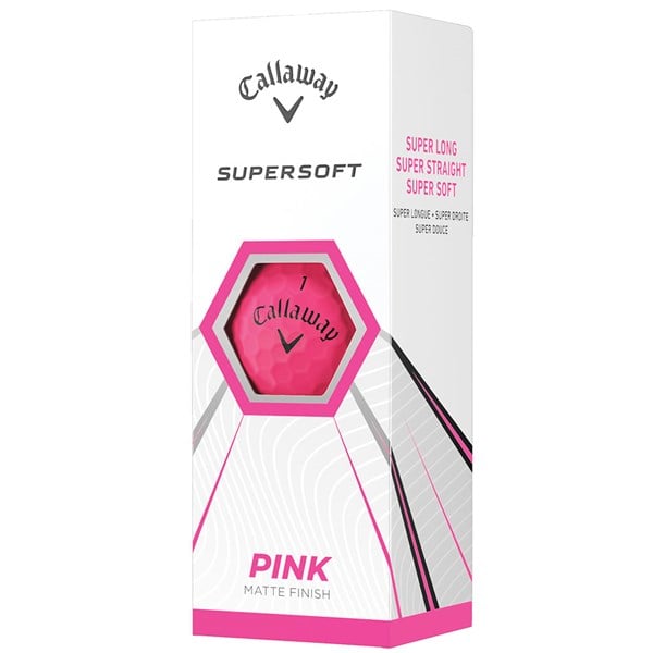 Callaway Supersoft Matte Pink Golf Balls (12 Balls)