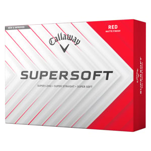 Callaway SuperSoft Matte Red Golf Balls 2025