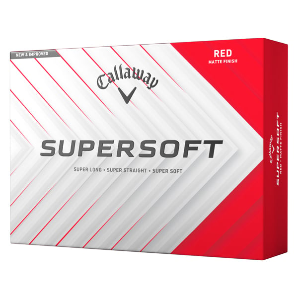 Callaway SuperSoft Matte Red Golf Balls (12 Balls) 2025