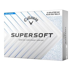 Callaway SuperSoft Splatter Blue Golf Balls 2025