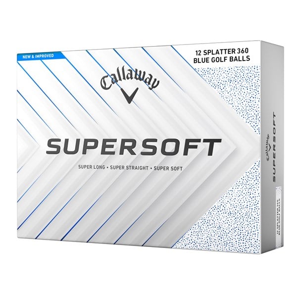 Callaway SuperSoft Splatter Blue Golf Balls (12 Balls) 2025