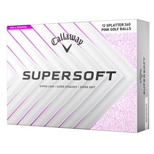 Callaway SuperSoft Splatter Pink Golf Balls 2025