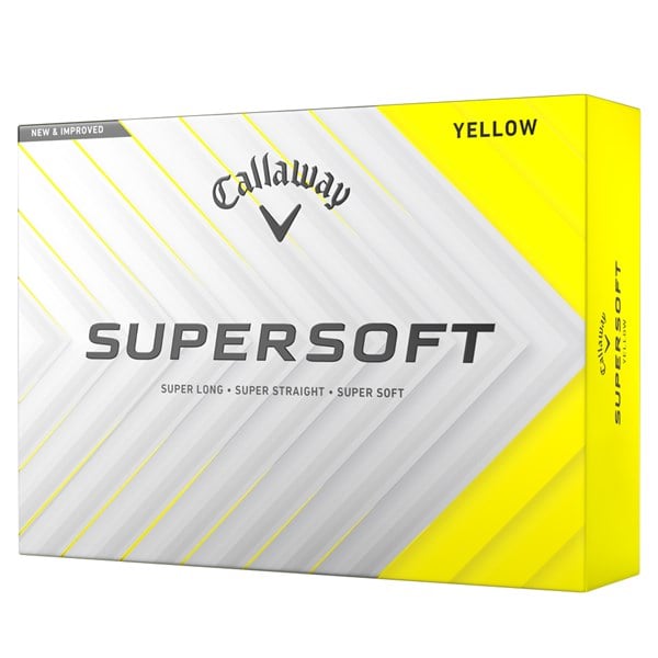 Callaway SuperSoft Yellow Golf Balls (12 Balls) 2025