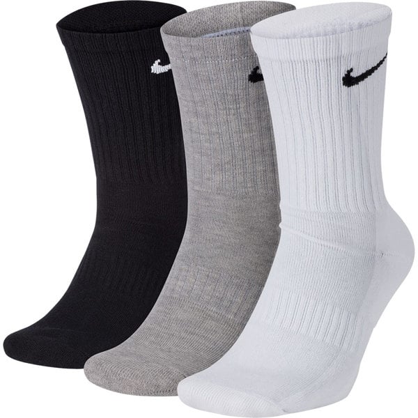 Nike Mens Everyday Cushioned Training Crew Socks (3 Pairs)