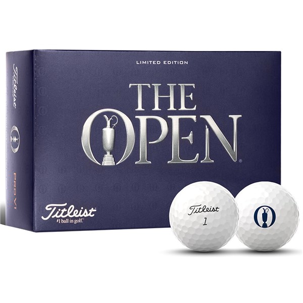 Limited Edition - Titleist Pro V1 The Open 2023 Collection Golf Balls (6 Balls)