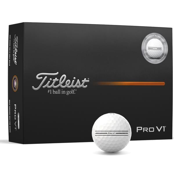 Titleist Pro V1 Alignment Golf Balls (12 Balls) 2025