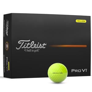 Titleist Pro V1 Yellow Golf Balls 2025