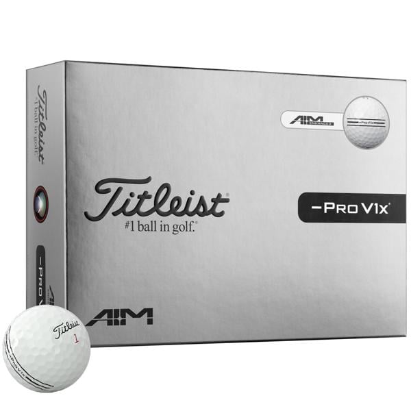 Titleist Pro V1x Left Dash AIM Enhanced Golf Balls (12 Balls) 2026