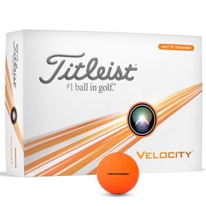 Titleist Velocity Matte Orange Golf Balls 2024