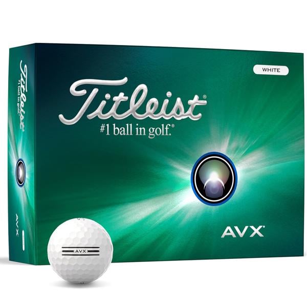 Titleist AVX White Golf Balls (12 Balls) 2024