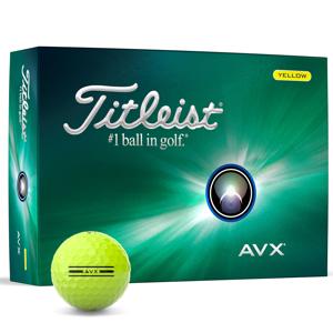Titleist AVX Yellow Golf Balls 2024