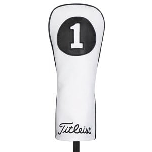 Titleist White and Black Collection Leather Driver Headcover