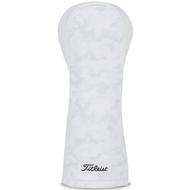 Titleist 3 Panel Leather Driver Headcover - White Out
