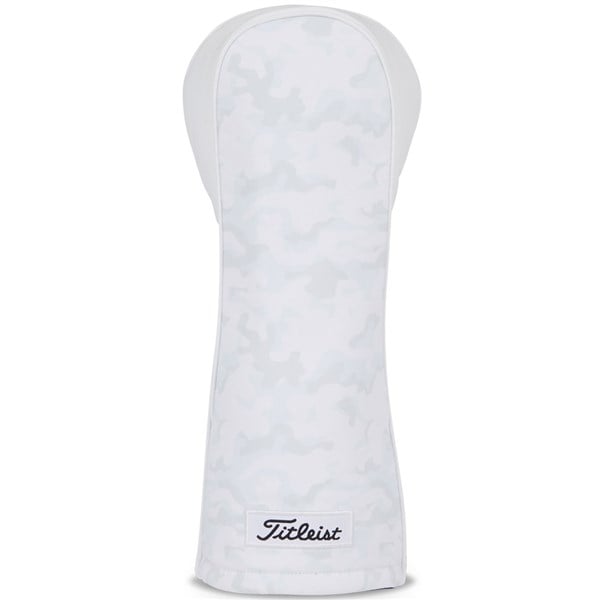 Titleist 3 Panel Leather Driver Headcover - White Out Collection