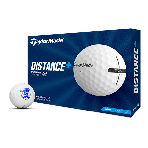 Taylormade Distance Plus Golf Balls (12 Balls)  - England Collection