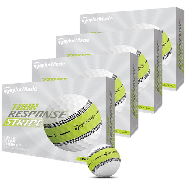 TaylorMade Tour Response Stripe 4スリーブ4箱 TaylorMade - Tour Response Stripe Golf Balls | Morton Golf Sales