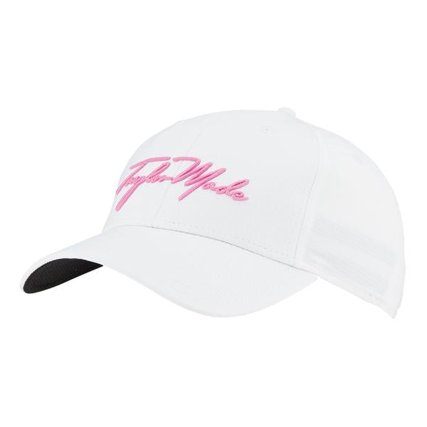 tm23acc td920 n8940001 womens tm script hat white pink 3ql v1