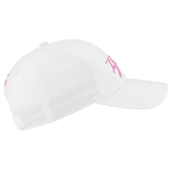 tm23acc td920 n8940001 womens tm script hat white pink rgh v1