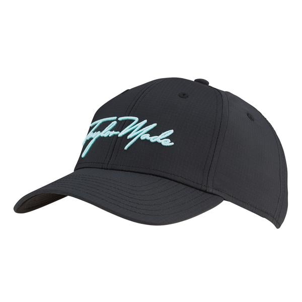 tm23acc td920 n8940101 womens tm script hat black aqua 3ql v1
