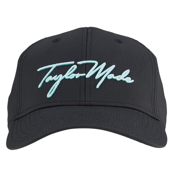 tm23acc td920 n8940101 womens tm script hat black aqua frn v1