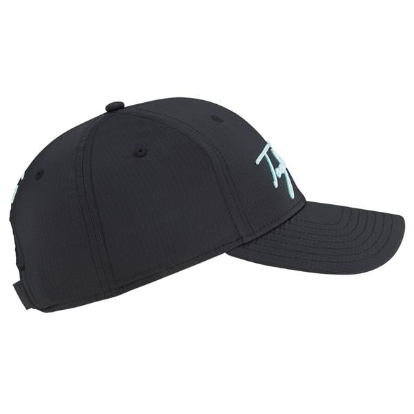 tm23acc td920 n8940101 womens tm script hat black aqua rgh v1