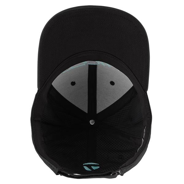 tm23acc td920 n8940101 womens tm script hat black aqua und v1