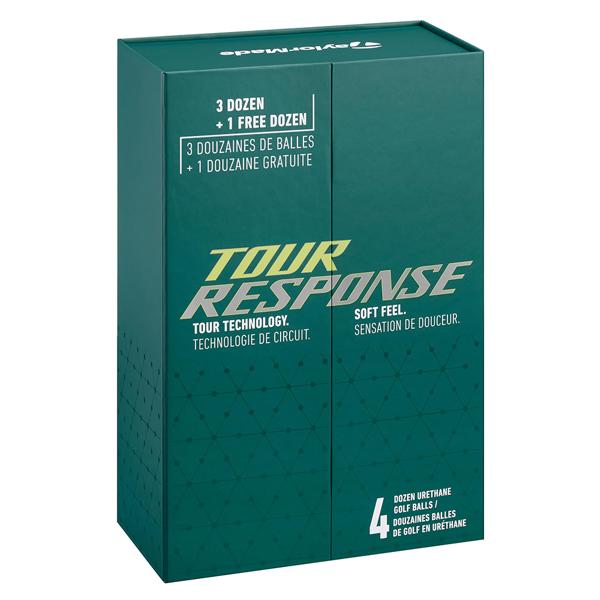 TaylorMade Tour Response White Golf Balls (48 Balls) - 4 For 3 Gift Pack