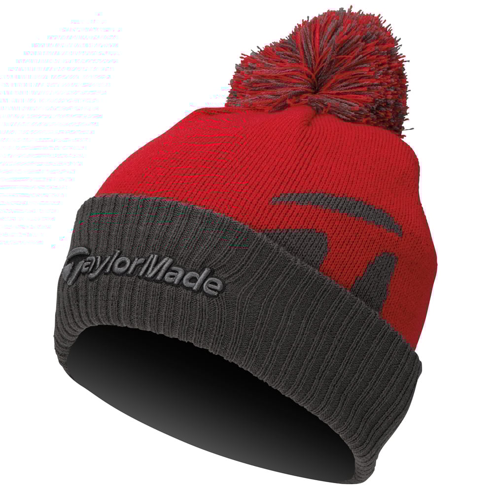 TaylorMade Bobble Beanie Hat 2024 - Red