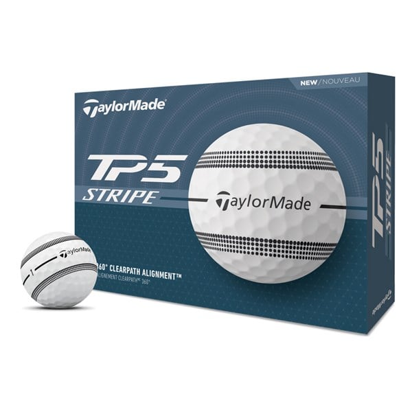 TaylorMade TP5 Stripe Golf Balls (12 Balls)