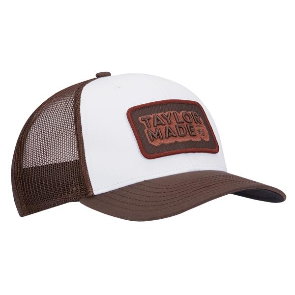 tm25acc je814 n3825418 lifestyle retro trucker brown white 3qr v1