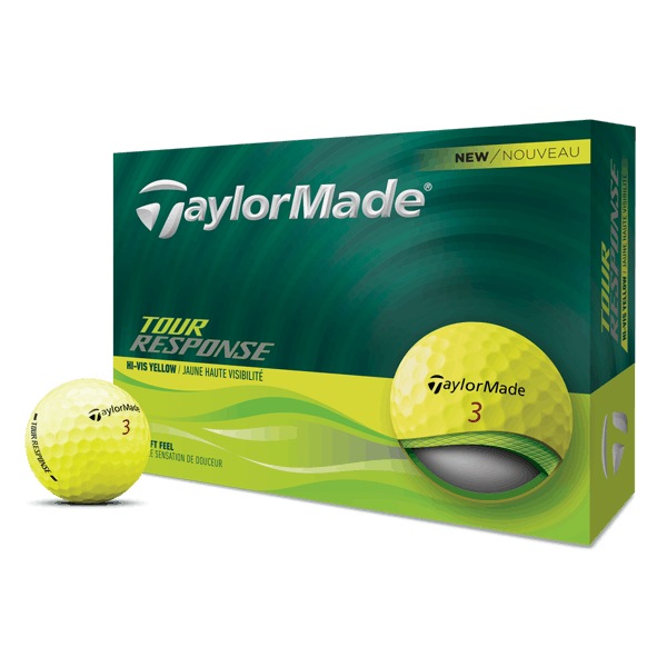 TaylorMade Tour Response Yellow Golf Balls (12 Balls) 2025