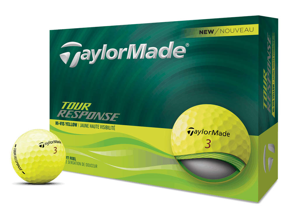 TaylorMade Tour Response Yellow Golf Balls (12 Balls) 2025