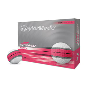 TaylorMade Tour Response Neon Stripe Pink Golf Balls