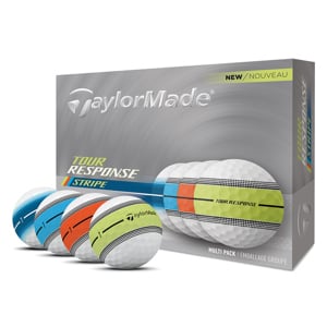 TaylorMade Tour Response Neon Stripe Multi Golf Balls